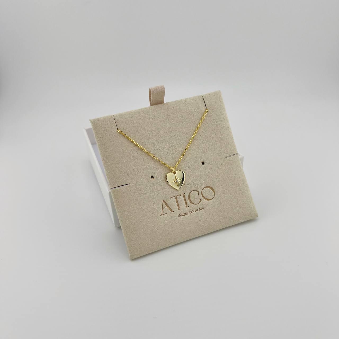 Atico Heartbeat Sun Necklace